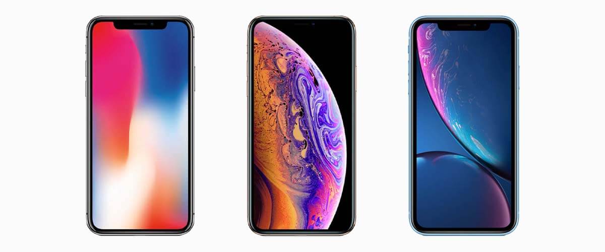 iphone x iphone xr iphone xs
