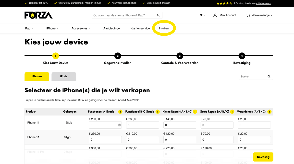 iphone verkopen voor geld